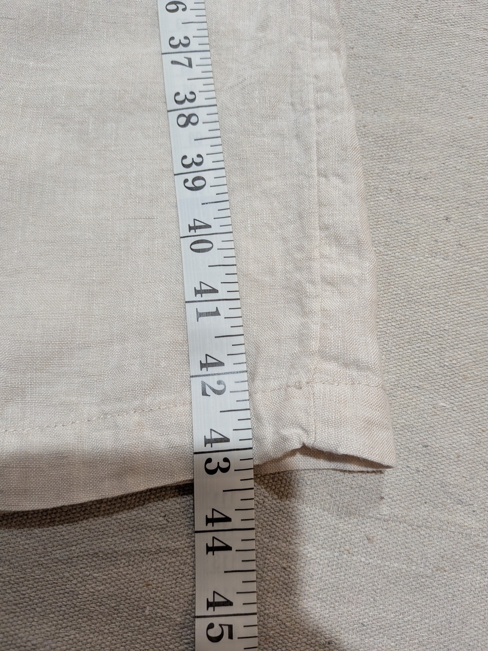 Smocked Waist Wide Leg Linen Pants Boho Shabby Casual - Picture 8 of 9